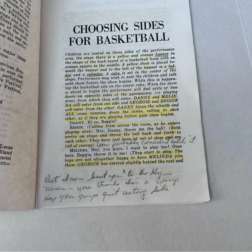 Choosing Sides For Basketball Kathryn Schultz Miller Baker’s Plays 0874409942